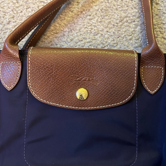 Longchamp Le Pliage Purple Tote Bag size Smalll - Picture 4 of 7